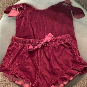 Victoria’s Secret Velvet Sleep Set